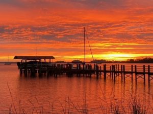 1st place: Connie Wainwright Green Cove Springs pier at sunset