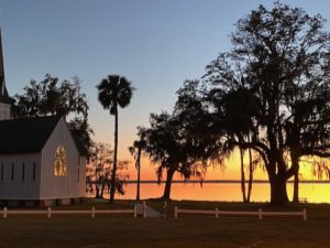 2nd place: Connie Wainwright St. Mary's Episcopal Church at sunset